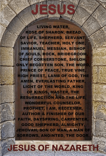 Names of Jesus Bible Posters
