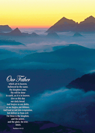 Our Father Lords Prayer Bible Posters