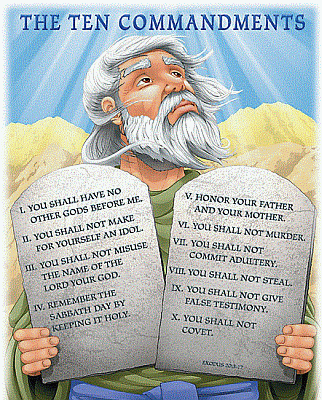 Moses & the Ten Commandments Poster