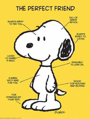 Snoopy...What is a Perfect Friend Poster