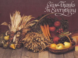 Give Thanks Thanksgiving Poster / Placemat