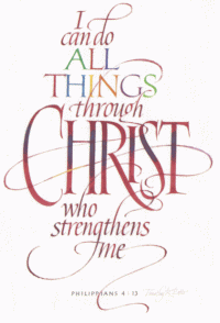 All Things Through Christ Poster
