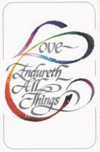 Love Endureth Foever Poster