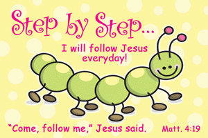 Step by Step Catapillar Poster - Large