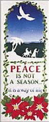 Peace Dove Door Christmas Poster