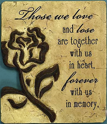 Those We Love Memorial Plaque - ONLY 1 LEFT
