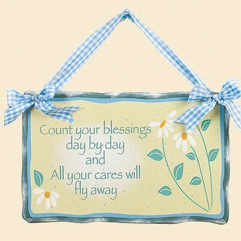 Count Your Blessings Plaque