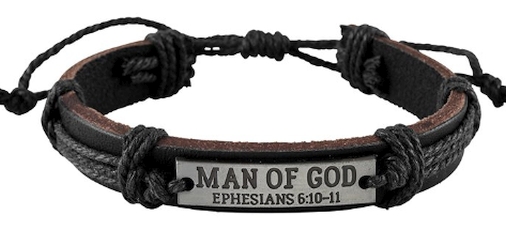 Man of God Leatherette Bracelet