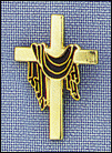 Risen Christ - Cross Lapel Pin