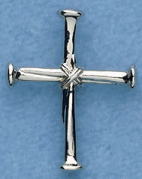 Silver Cross of Nails Lapel Pins