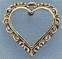 Pretty Decorative Heart Lapel Pin