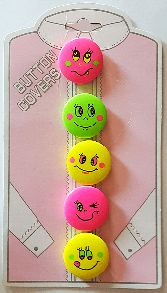 Smiley Face Button Covers