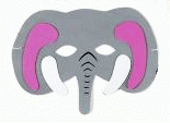 Party Mask - Baby Elephant Foam Kids Mask