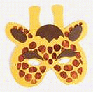 Party Mask - Yellow Giraffe Foam Kids Mask