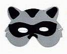 Party Mask - Raccoon Foam Kids Mask - Only 4 In Stock