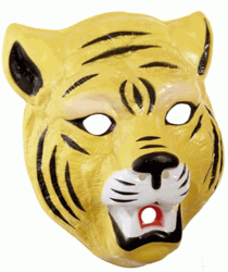 Party Mask - Scary Tiger Foam Kids Mask