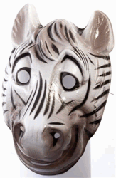 Party Mask - Striped Zebra Foam Kids Mask