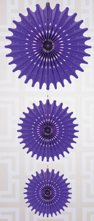 Tissue Paper Medallion - Purple 3 pc - ON SALE