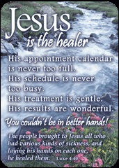 Jesus is the Healer Bible Verse Card