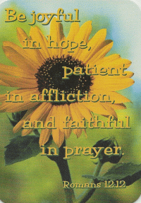 Be Joyful in Hope Pocket Card