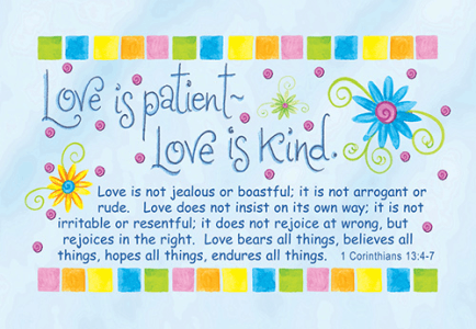 Love is Patient Pocket Card