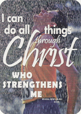 All Things Through Christ Pocket Card - ONLY 12 LEFT