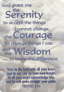 Serenity Prayer Pocket Card