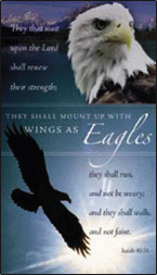 With Wings as Eagles Pocket Card