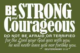 Be Strong & Courageous Pocket Card