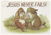 Jesus Never Fails Critter Pocket Card