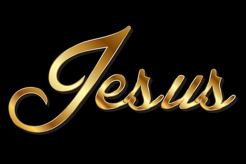 Simple Gold Name of Jesus Pocket Card