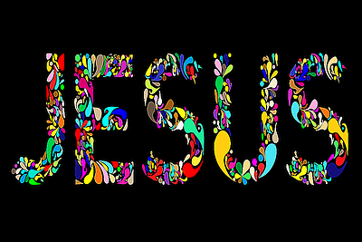 Jesus Stained Glass Prayer Card
