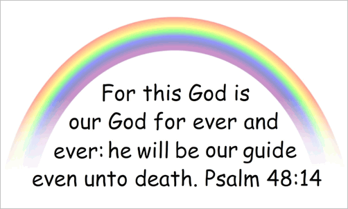 Psalms 48:14 Rainbow Pocket Cards