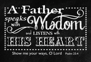 A Father Speaks with Wisdom Pocket Card
