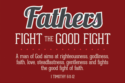 Fignt the Good Fight Fathers Pocket Card