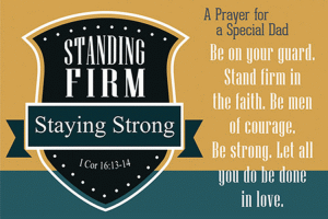 Standing Firm - Staying Strong Pocket Card