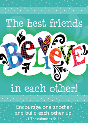 Best Friends Believe in Each Other Pocket Cards