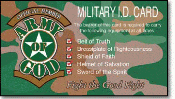 Military ID Card Pocket Card