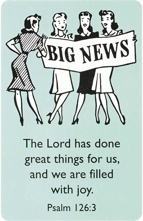 Big News about God Pocket Card