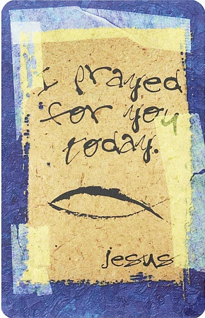I Prayed for You by Jesus Pocket Card