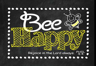 Bee Happy Pocket Card