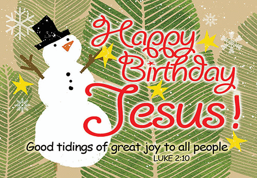 Happy Birthday Jesus Pocket Cards