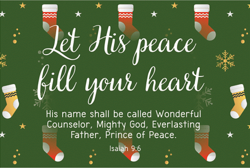 Let His Peace Fill Your Heart Pocket Cards