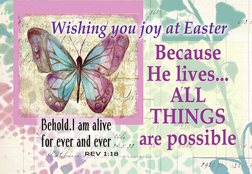 Wishing You Joy at Easter Butterfly Pocket Cards