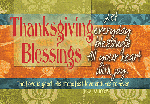 Thanksgiving Blessings Pocket Cards