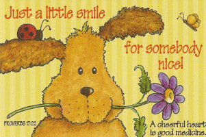 Smile for Somebody Nice Puppy Pocket Card
