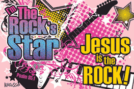 Jesus is the Rock Pocket Card