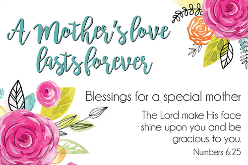 Mothers Love Lasts Forever Pocket Cards