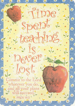 Time Spent Teachering Pocket Card
