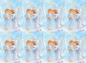 Boy with Angel Pocket Cards - Sheet of 8